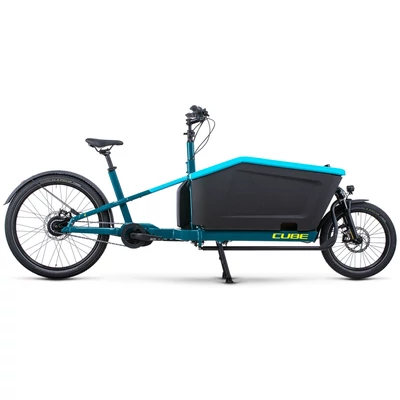 Cube Cargo Sport Hybrid 500 - elektromos cargo kerékpár - kék vagy szürke/fekete